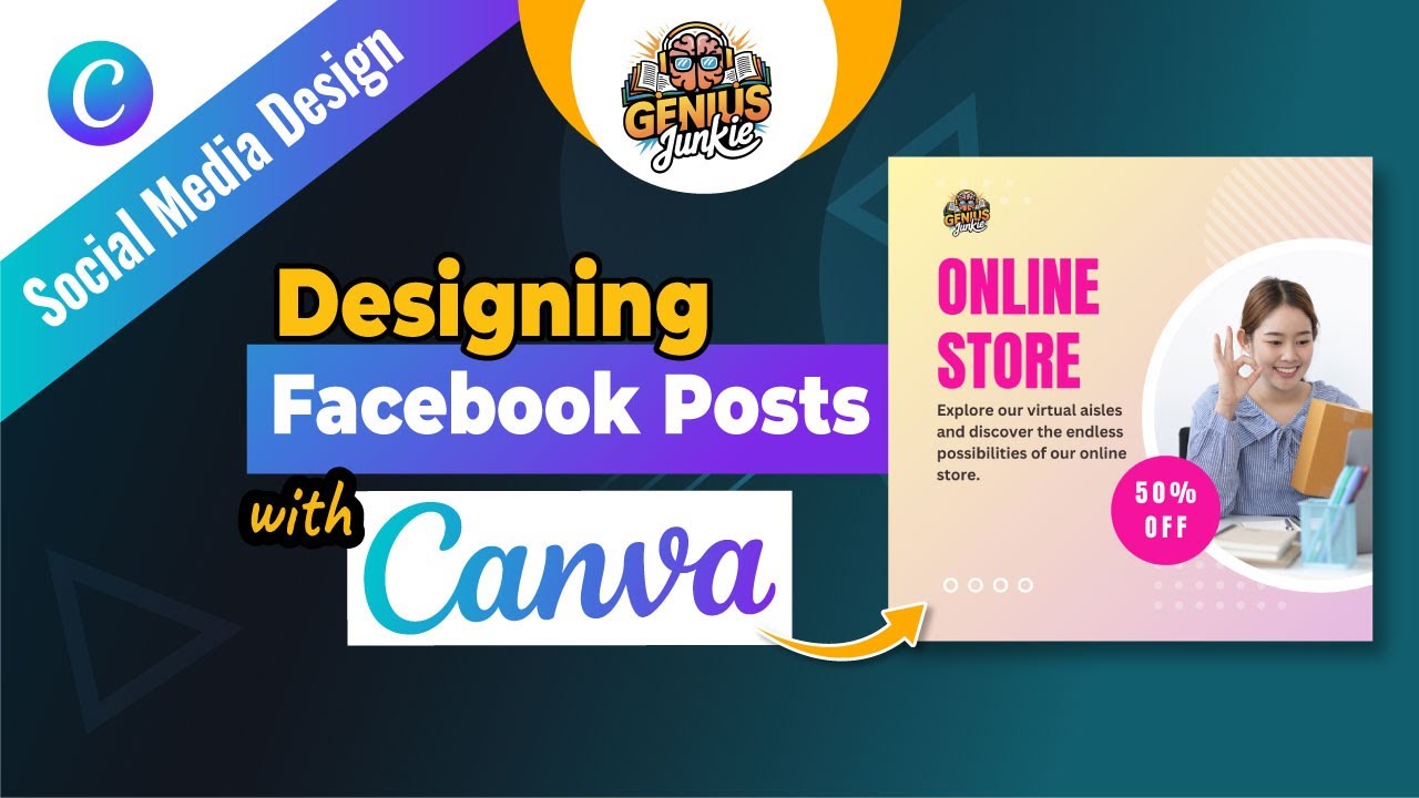 Master Engaging Facebook Posts with Canva | Genius Junkie