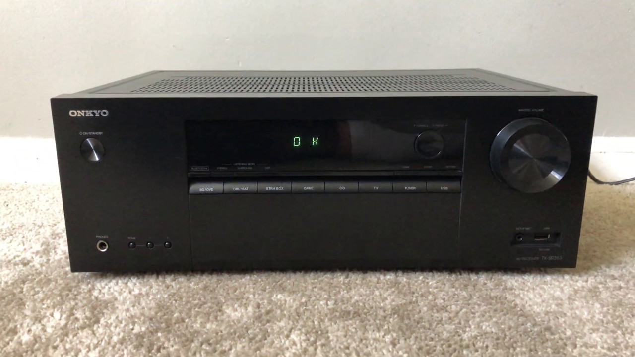 How to Factory Reset Onkyo TX-SR353 5.1 4K Ultra HD Bluetooth Home