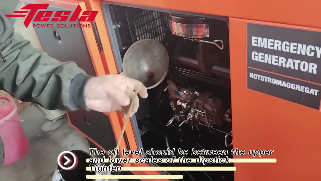 How to start a new diesel generator set TESLA POWER BOSS POWER GENERATOR 