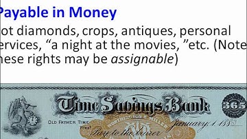 Negotiable Instrument Song