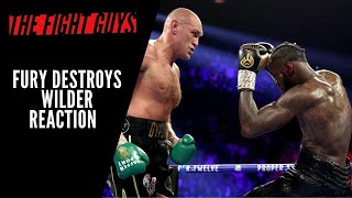 Tyson fury destroys deontay wilder in rematch - live reaction