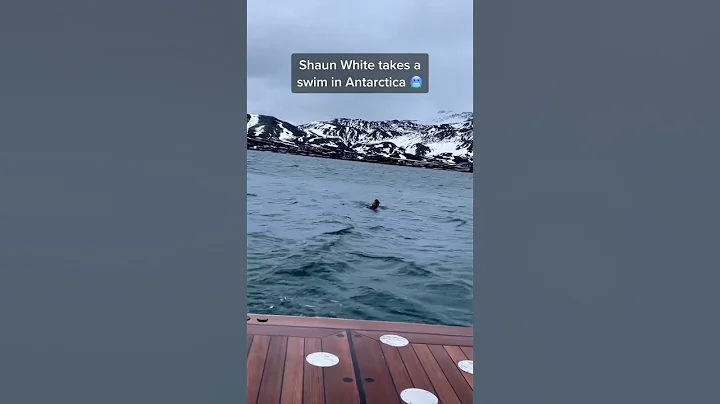 Polar Plunge in Antartica? NBD for Shaun White 🥶 (🎥 @shaunwhite)