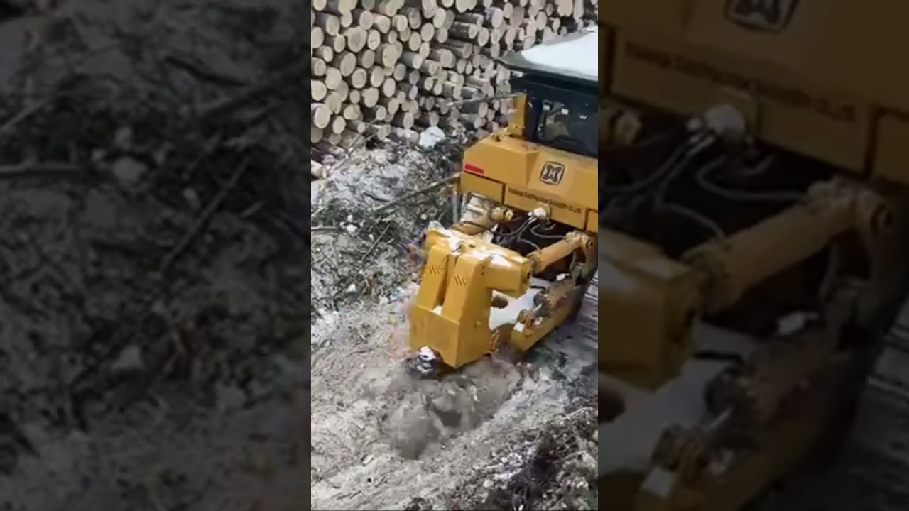 Бульдозер работа на верхнем складе