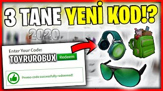 3 TANE YENİ KOD GELDİ !? (Bedava Eşyalar😱) / Ağustos 2020 / Roblox Türkçe