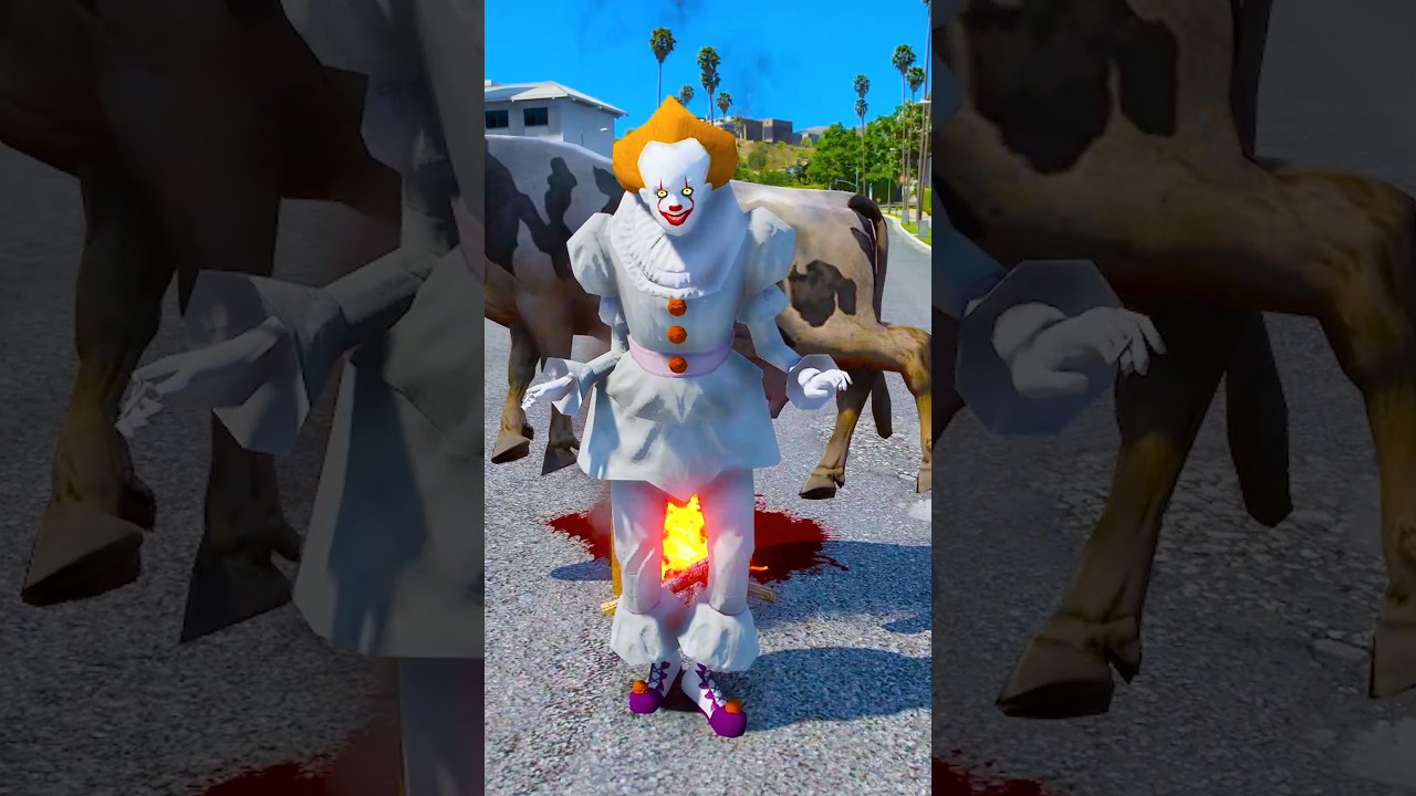 GTA V CLOWN KILLED COW 😭 