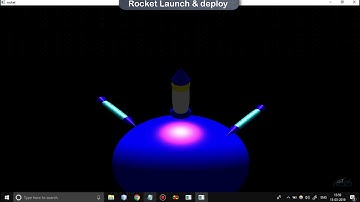 Rocket Launch And Deploy Cg Project using OpenGL