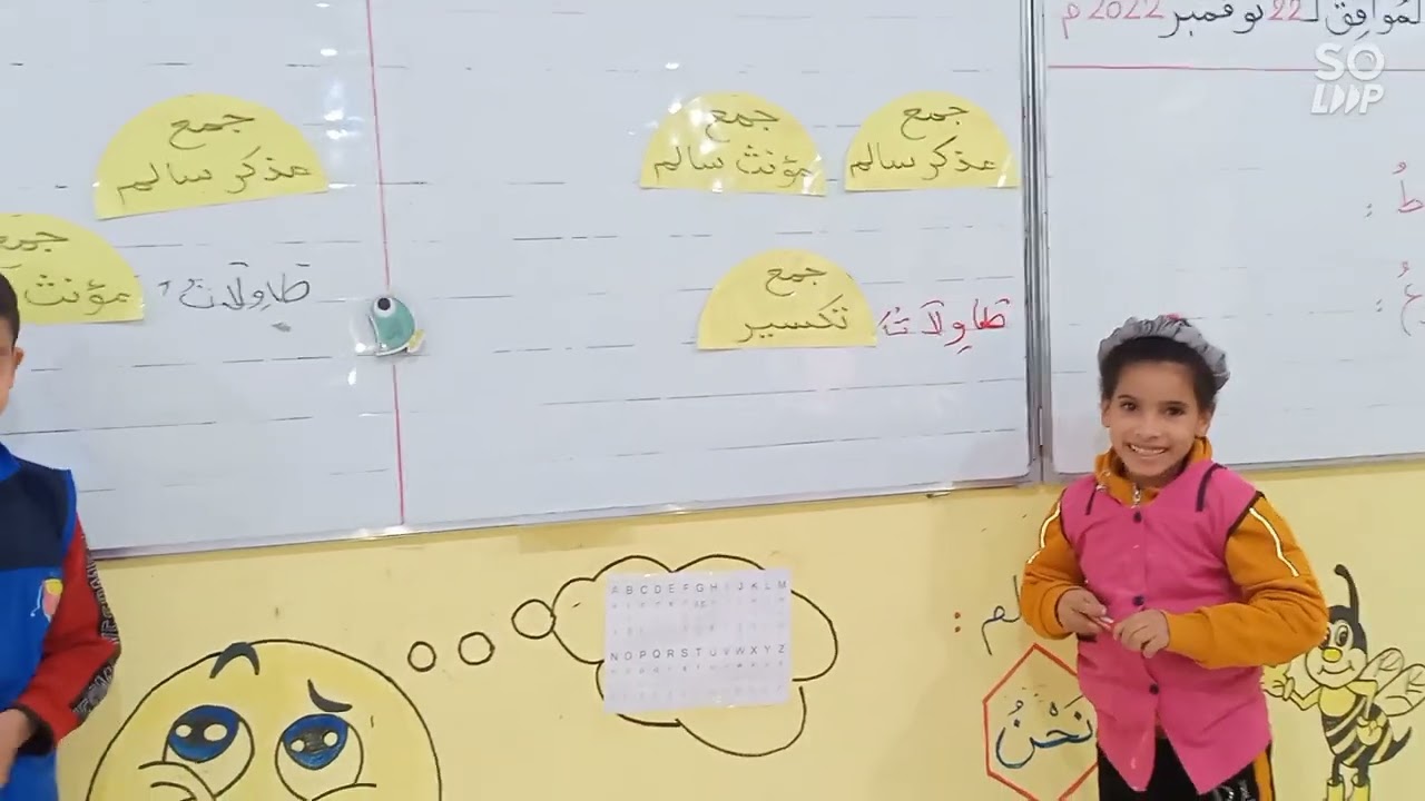 لعبة للتفريق بين جمع المذكر السالم والمؤنث السالم وجمع التكسير، السنة الثالثة ابتدائي