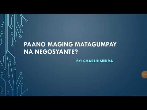 Video: Paano Maging Isang Matagumpay Na Negosyante