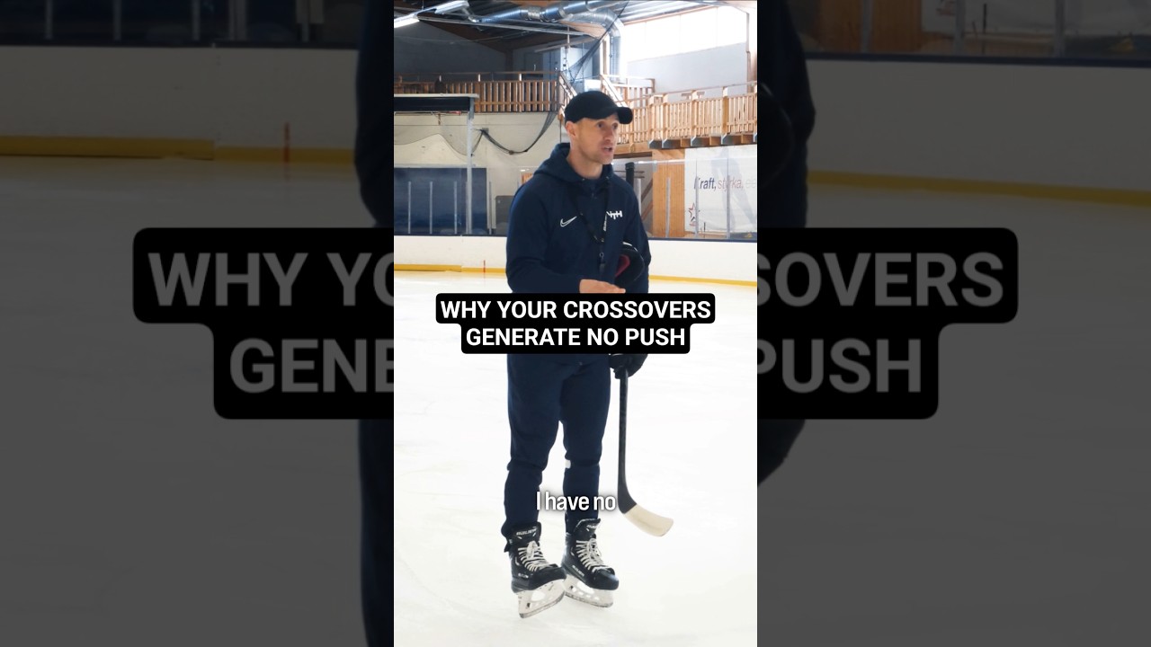 WHY YOUR CROSSOVERS GENERATE NO PUSH #hockeycoaching #hockeytraining