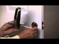 Yale Real Living Lever Lock Installation - Installing the Exterior Keypad Escutcheon 02