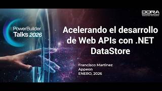Conference Accelerating the Development of Web APIs with .NET DataStore - PB Talks Online 2026 🚀