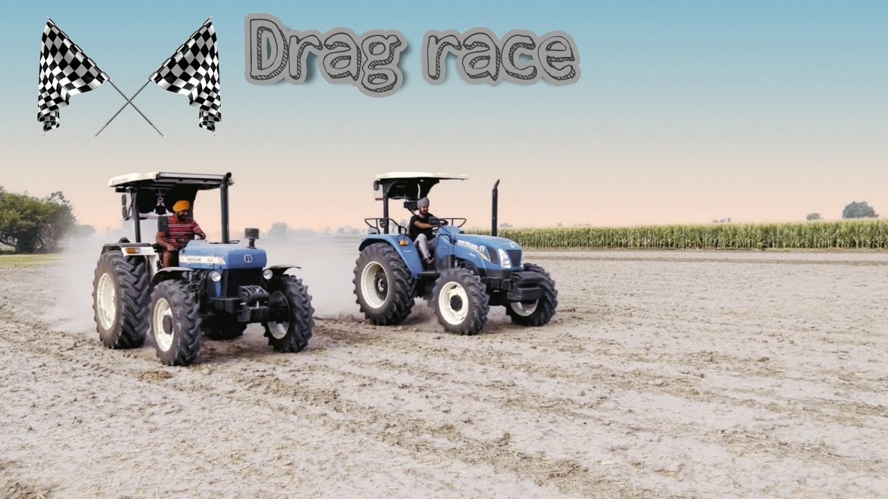 holland 5620 vs 6510 pickup test (drag race)