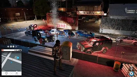 POLICE vs GANGS vs SECURITY (Watch Dogs 2, A.I. vs A.I.)