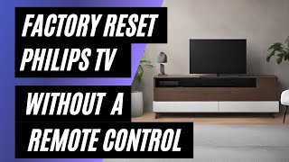 Philips TV Factory Reset: No Remote? No Problem! Easy Step-by-Step Guide