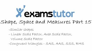 SimilarShapesVolumes(15 Similar shapes. Linear Scale Factor, Area Scale Factor, Volume Scale Factor)