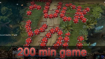 200 min game with 6.85 Techies