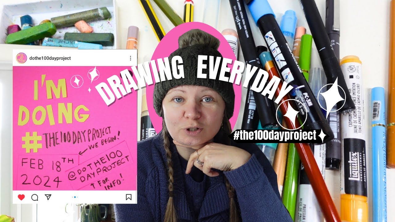 Starting a new art project | How I plan for #the100dayproject 2024 ...