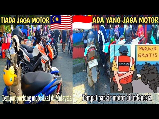 KENAPA TEMPAT PARKIR MOTOR DI INDONESIA MACAM INI SANGAT BERBEZA DI MALAYSIA | mana yang aman ni❗ class=