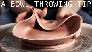 One Trick to Help Throwing Shallow Bowls