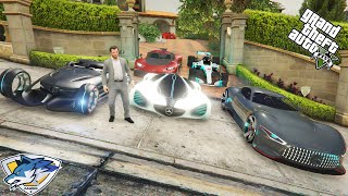 GTA-5 Stealing Luxury Mercedes Cars with Michael | GTA-5 (Real Life Cars#08)
