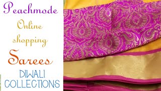 Peachmode Haul || Sarees || Diwali Sale period || Affordable Rates || Best qulaity||Review|| Tamil screenshot 5