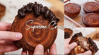 [recipe vlog] Recreating Supreme Croissant by La Fayette / New York Viral Circular Croissant