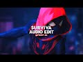 Surviva  anirudh ft yogi b mali manoj  edit audio 