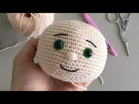 95# Amigurumi erkek bebek örüyoruz_ 1. Bölüm kafa yapımı