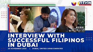 Interview with Successful Filipinos in Dubai 11/29/2023