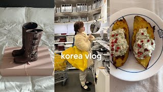 korea vlog | exchanging xmas gifts, IKEA shopping spree, clothing giveaway, what I ate, cooking