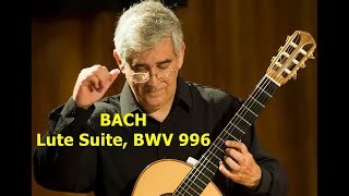 Video thumbnail of "Prelude & Presto (from Lute Suite, BWV 996) (J. S. Bach): Edson Lopes"