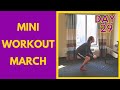 DAY 29 - Mini Workout March - 10 Minute Pushup, Situps, Squats Workout