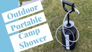 Easy DIY Pressurized Camping Shower (from a weed sprayer)