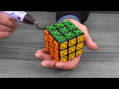 I made a Rubik's Cube for Blind People with 3D pen