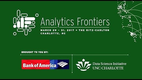 2017 Analytics Frontiers Conference