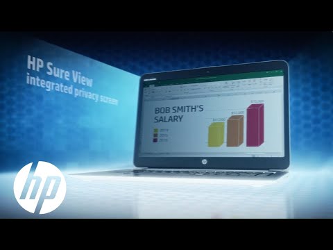 World’s Only Integrated PC Privacy Screen: Technology Demo | HP Elite Sure View | HP