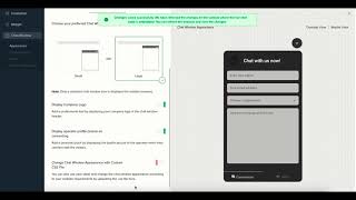 Customizing Live Chat Window