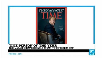 US - TIME magazine names Donald Trump "Person of 2016"