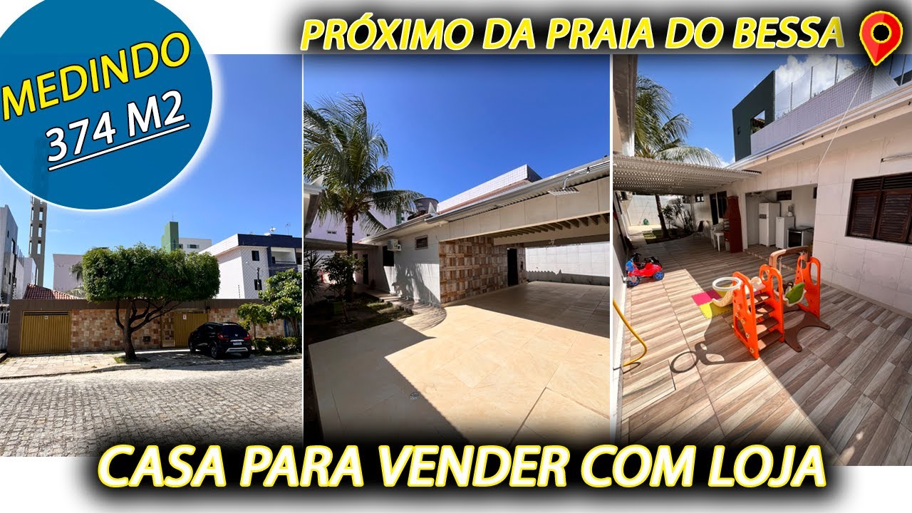 ❌INDISPONÍVEL❌BESSA - #joãopessoa #paraiba . CASA COM LOJA, SALA AMPLA, 03 QUARTOS E ESPAÇO GOURMET.