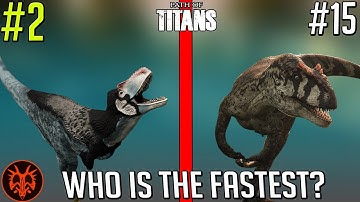 All 30 Official Dinos Ranked SLOWEST to FASTEST! - Path of Titans