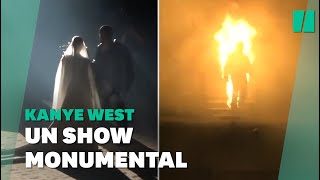 Kanye West et Kim Kardashian recréent leur mariage à la présentation de 