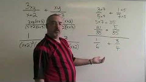 Common Denominator for Algebraic Fractions