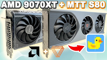 Can We Make Moore Threads Good? MTT S80 + AMD 9070XT Lossless Scaling Dual GPU Frame Gen