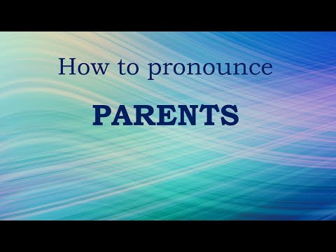 How to pronounce PARENTS in English (Mini Pronunciation Tutorial) - YouTube