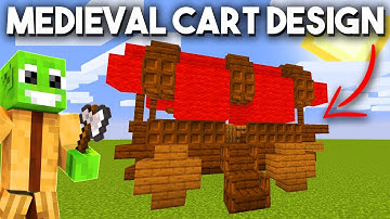 MINECRAFT MEDIEVAL WAGON TUTORIAL (Medieval Cart Design)