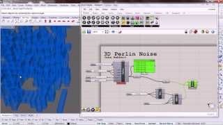 Famous NOC Python Grasshopper: 07 3D Perlin Noise Profile