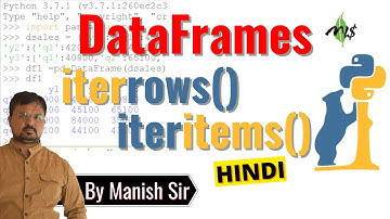 DataFrame#iterrows#iteritems#Function#Python#Pnadas