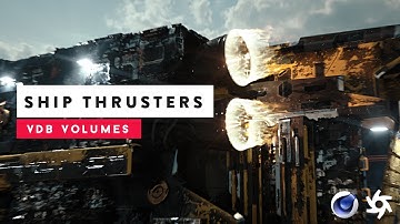 Octane Render & Cinema 4D - Ship Thrusters | VFXHUT