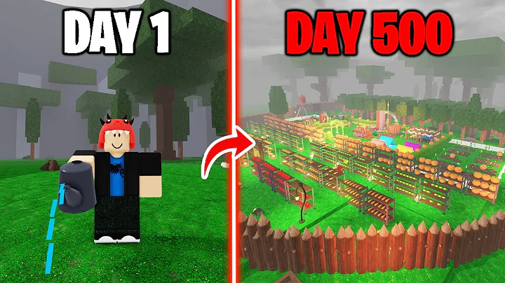 500 Days to Build a Best Farm Base in 99 Nights in the Forest