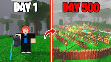 500 Days to Build a Best Farm Base in 99 Nights in the Forest